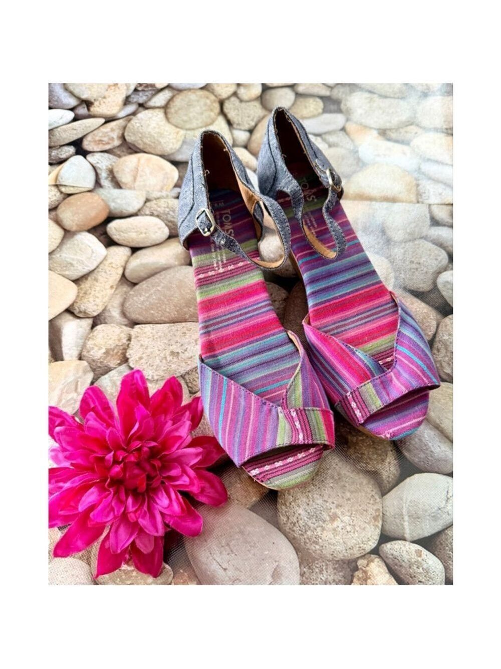 TOMS WEDGE SANDALS-9.5